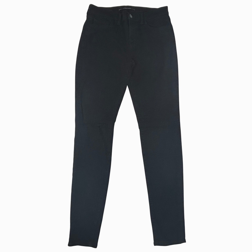 J Brand Black Skinny Leg Jeans Shadow Des Distressed Knee Womens Size 29